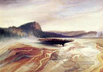 Tomás Morán Painting - Gigante Azul Primavera Yellowstone2 Montañas Rocosas Escuela Thomas Moran